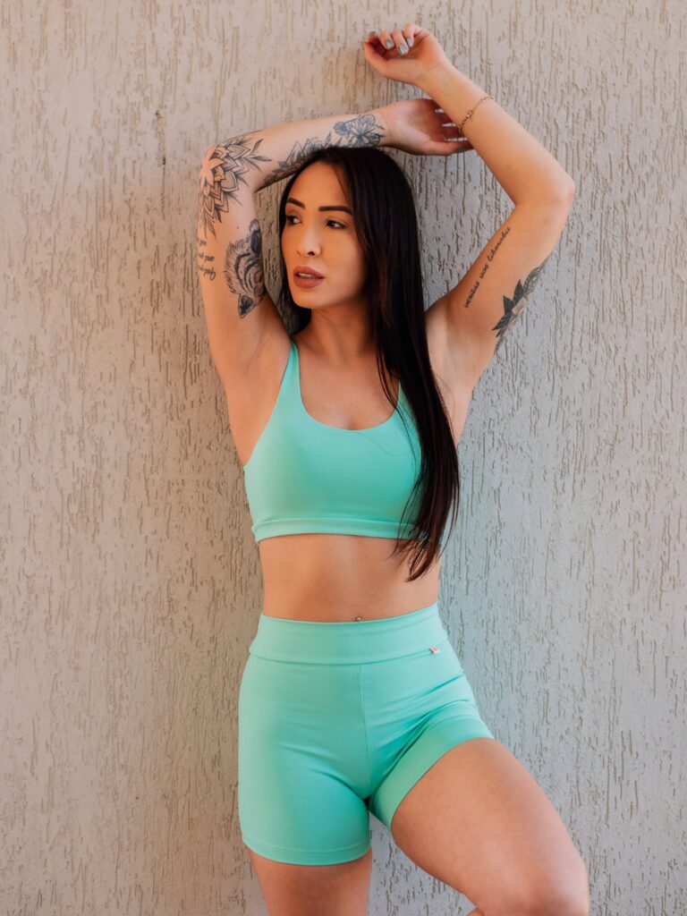 Top Comfy Verde Água