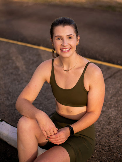 Top Basic verde militar