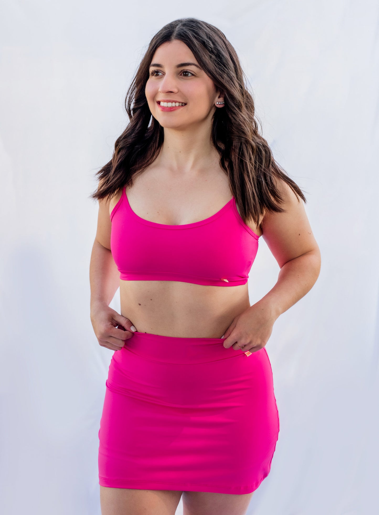 Short saia beach Magenta