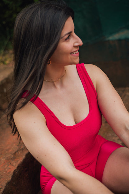 Macaquinho Basic Cereja