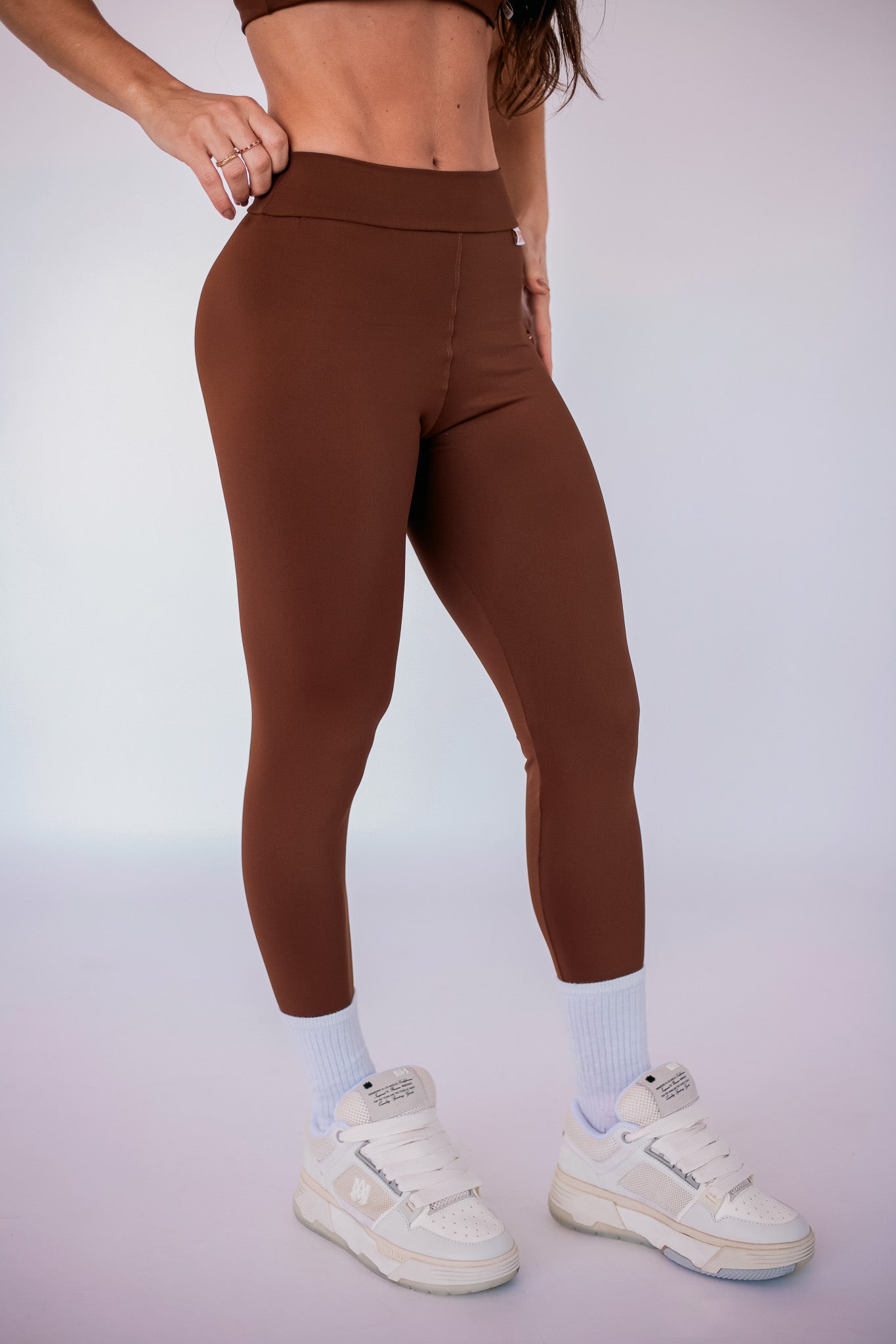 Legging basic coffee