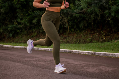 Legging RUN verde militar