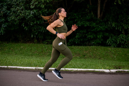 Legging RUN verde militar