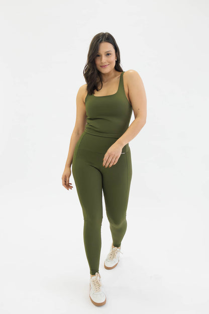 Legging Duo Verde Militar