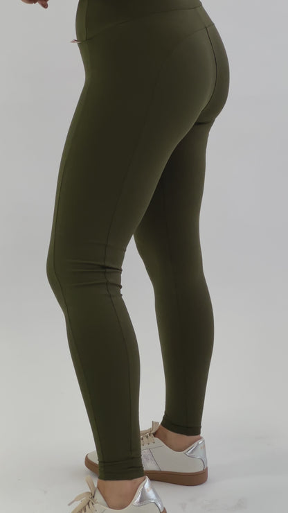 Legging Duo Verde Militar